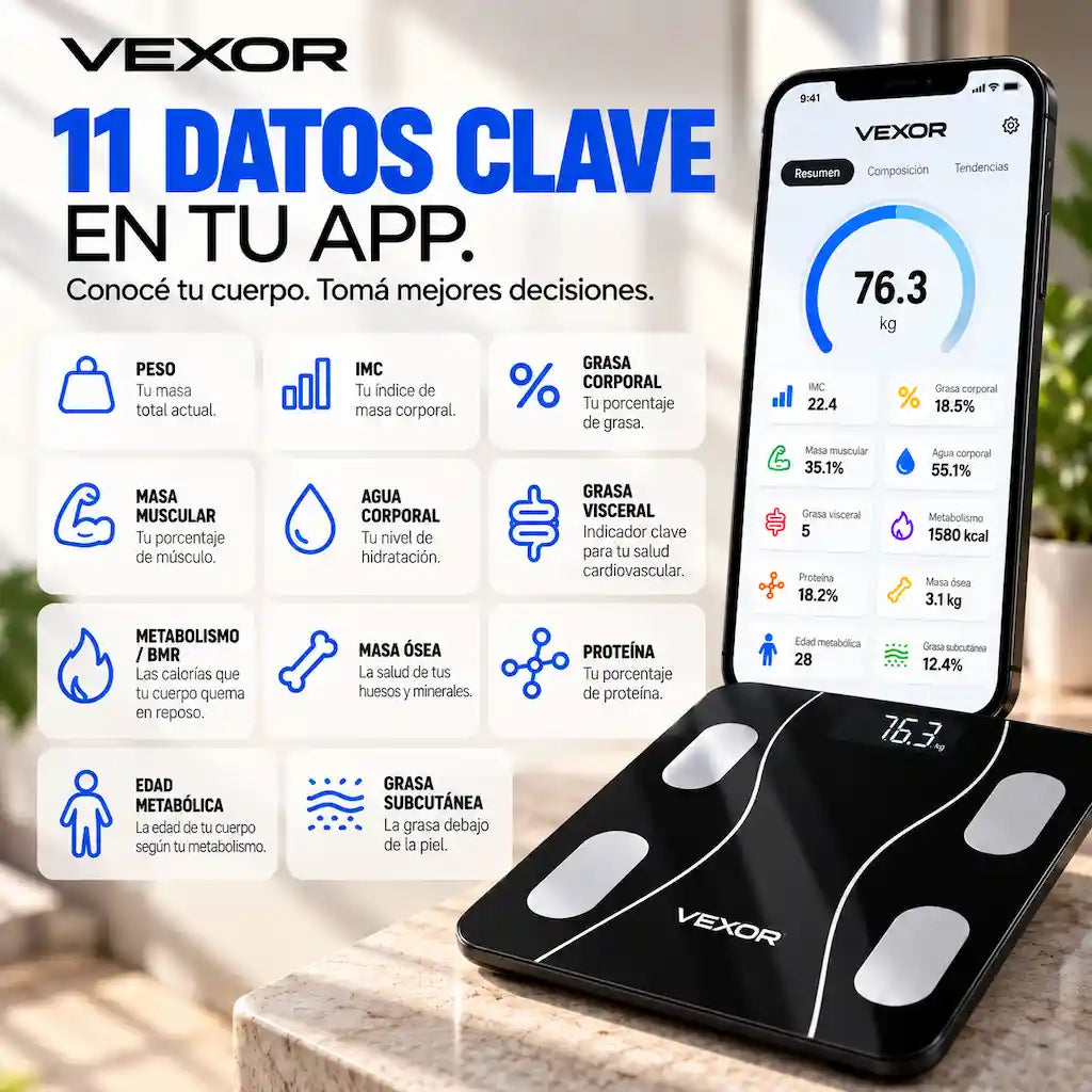 Vexor Smart Scale® - Llega al verano en tu mejor forma